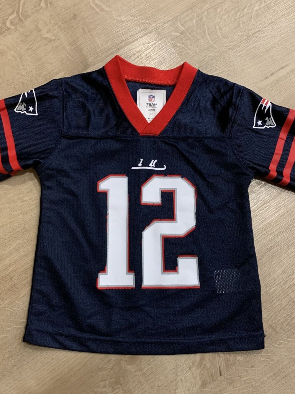 NFL Team Apparel New England Patriots Tom Brady #12 Jersey Toddler 3T Kids Boys